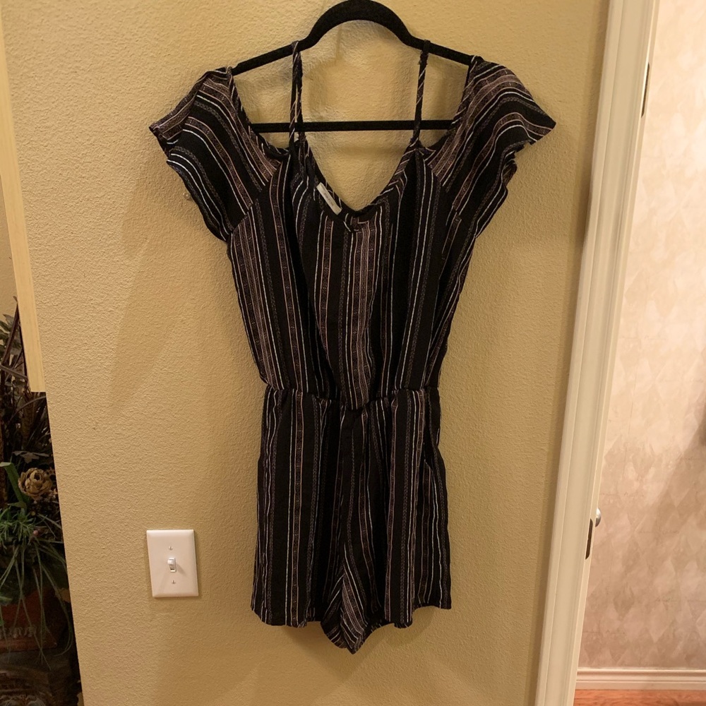 Cold shoulder romper